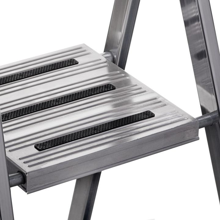 Image du produit Krause Escabeau à marches en aluminium (Échelle deux plans, 185 cm)