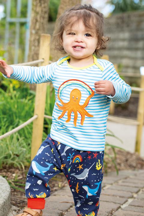 Immagine prodotto Frugi Camicia per bambini Bobby Beluga Blu