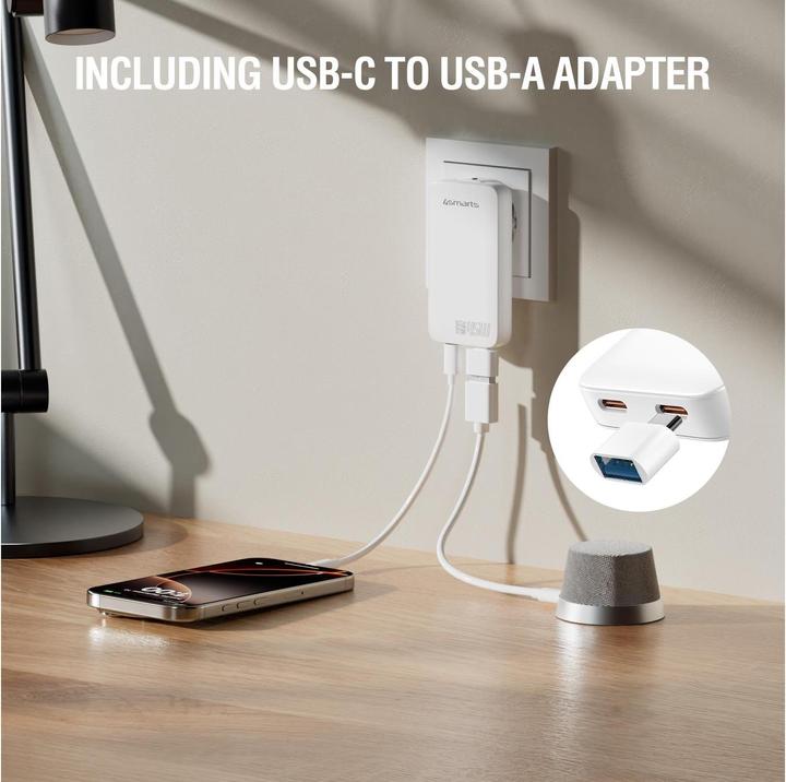 Actual product image 4smarts FlatPlug Slim Dual (45 W)