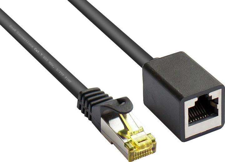 Immagine prodotto Good Connections Prolunga del cavo patch RJ45 con cavo grezzo Cat.7 e protezione del capocorda a scatto (RNS®) (S/FTP, CAT7, 1 m)