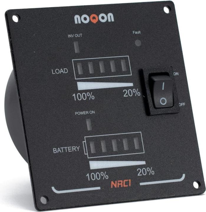 Actual product image Noqon NRC1 Remote control with charge level indicator for inverter