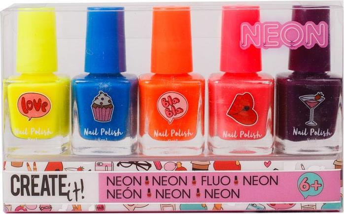 Produktbild Create It! Nagellak Neon 5-Pack In Disp.