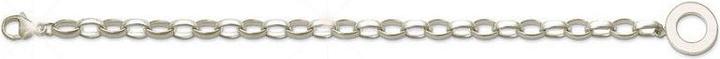 Hermex Bettelarmband versilbert - 18cm (18 cm, Metalllegierung)