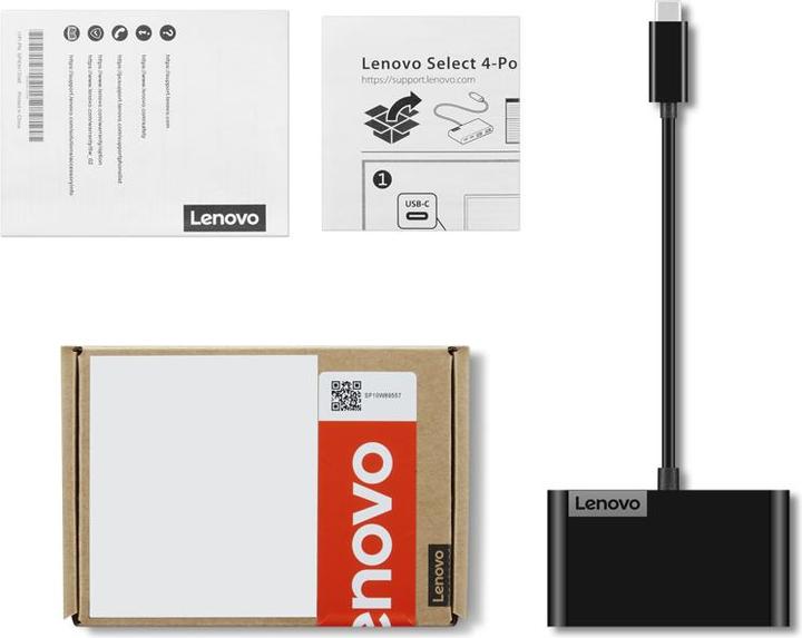 Produktbild Lenovo Select 4-Port USB-C Hub (USB-C, 4 Ports)