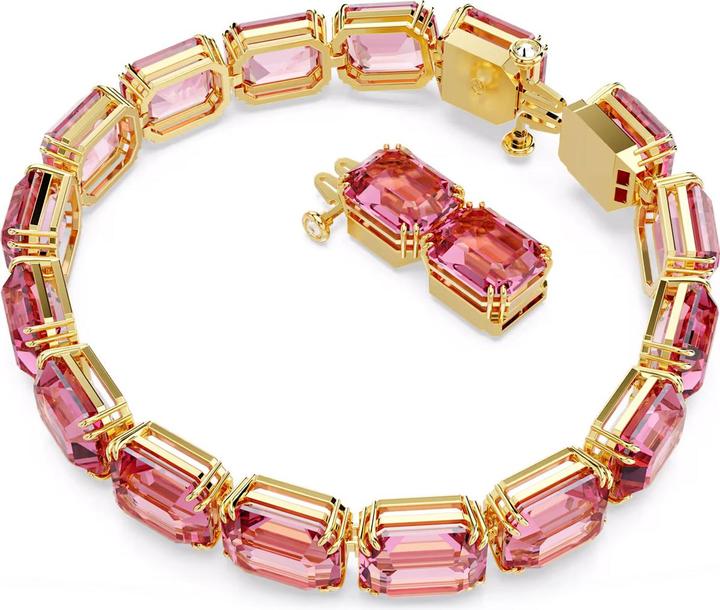 Immagine prodotto Swarovski Bracciale Millenia con taglio ottagonale in oro rosa (19 cm, Metallo Swarovski)