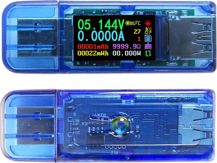 Actual product image RD Tech AT35 USB 3.0 tester measuring device with capacitance measurement