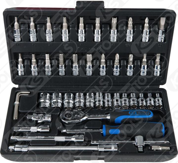 Produktbild KS Tools 1/4" CHROMEplus Steckschlüssel-Satz (14 mm, 12 mm, 13 mm, 10  mm, 11 mm, 8 mm, 9 mm, 5 mm, 4 mm, 7 mm, 6 mm, 3 mm)