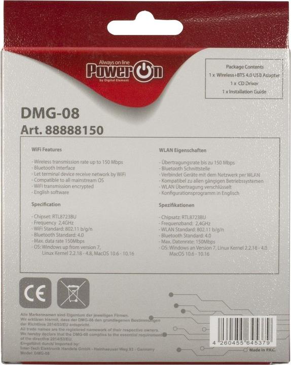 Image du produit Intertech DMG-08 (USB)