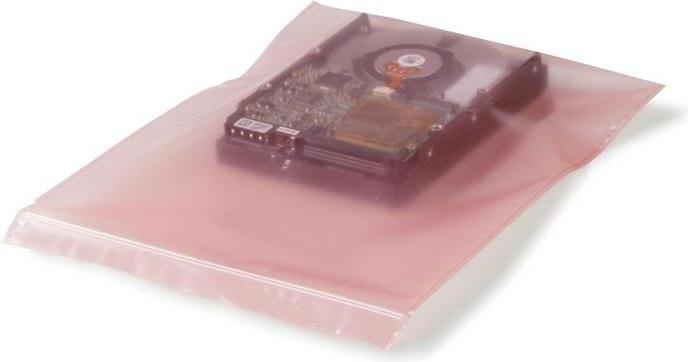 Actual product image Transpak Pressure seal bag antistatic Dimensions 100x150mm Thickness 100µ pink amine-free LDPE (200 Piece)