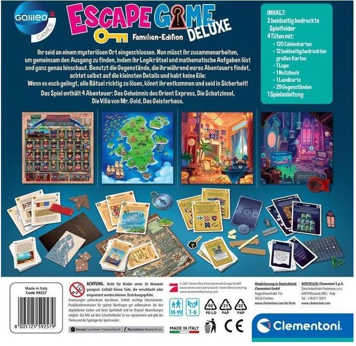 Produktbild Clementoni Escape Game - Deluxe (Deutsch)