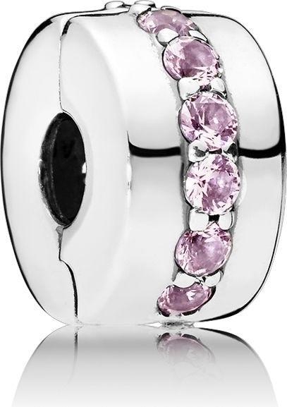 Pandora Pink Shining Path Charms/Beads (1.06 cm, Silber)