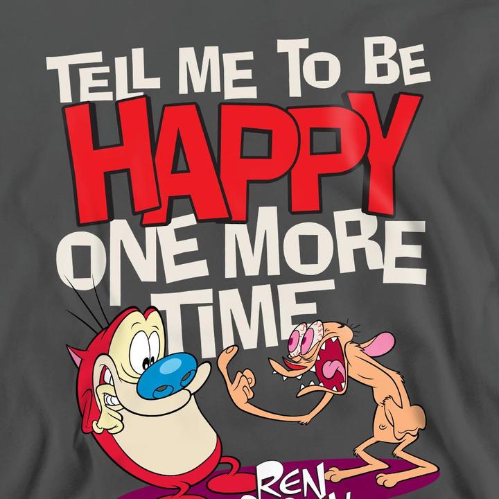 Immagine prodotto Ren & Stimpy Tell Me To Be Happy Felpa Adulto Unisex (L)
