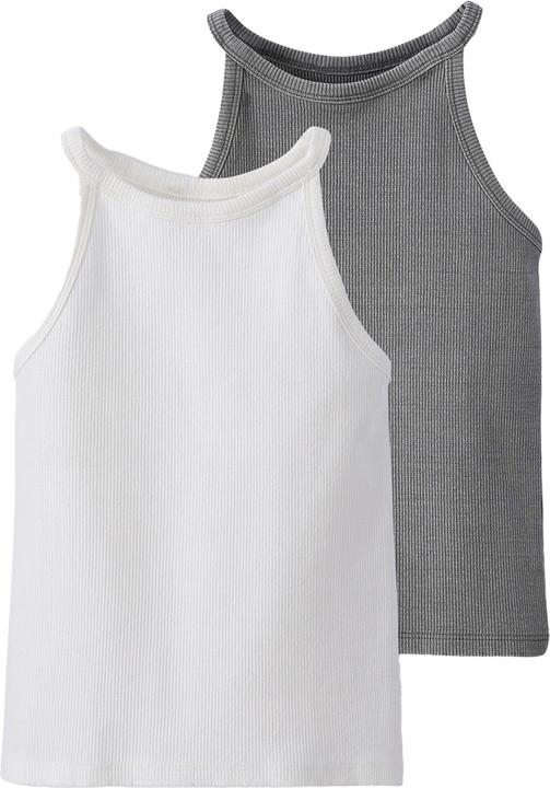 Jonen 2er-Pack gerippte Mädchen Tops (134)