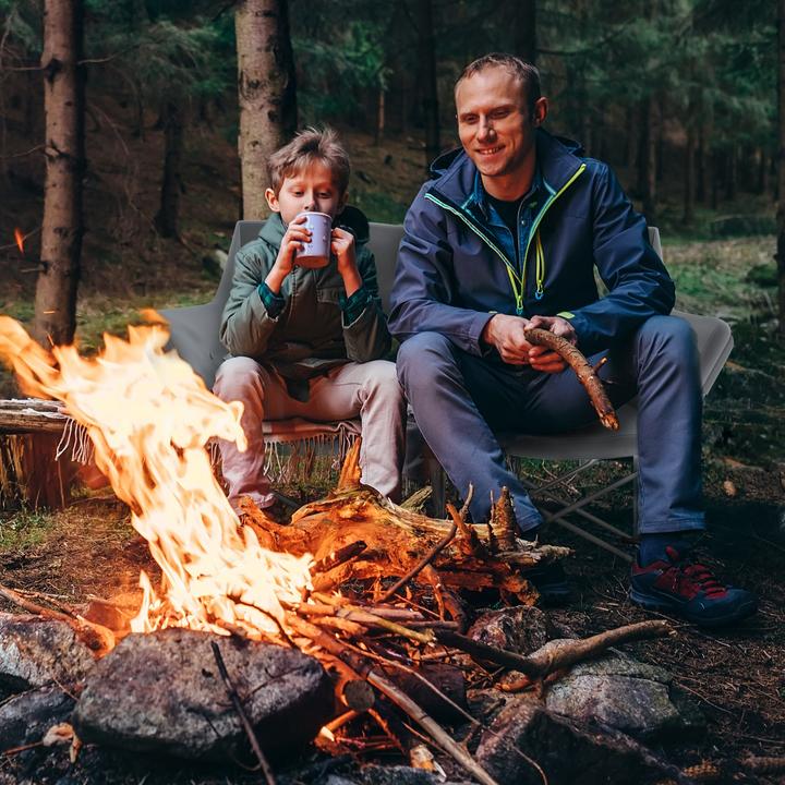 Immagine prodotto Outsunny Campingstuhl Metall, Oxfordstoff Grau