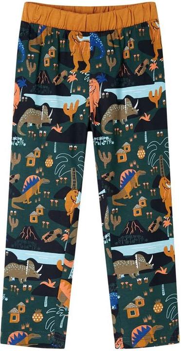 Produktbild VidaXL Kinderpyjama mit Langen Ärmeln Dunkelgrün 128,Material (128)