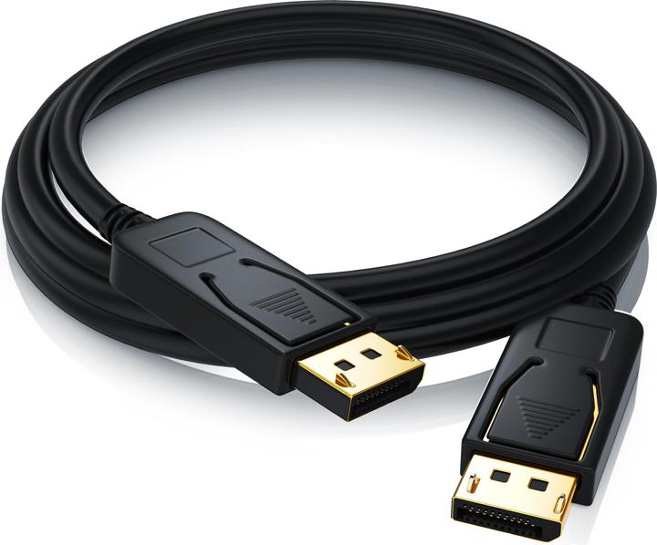 Image du produit CSL Câble DisplayPort 4k 60Hz Ultra HD - DisplayPort 1.2 vers DP 4K 1.2 y compris le transfert audio (5 m, DisplayPort)