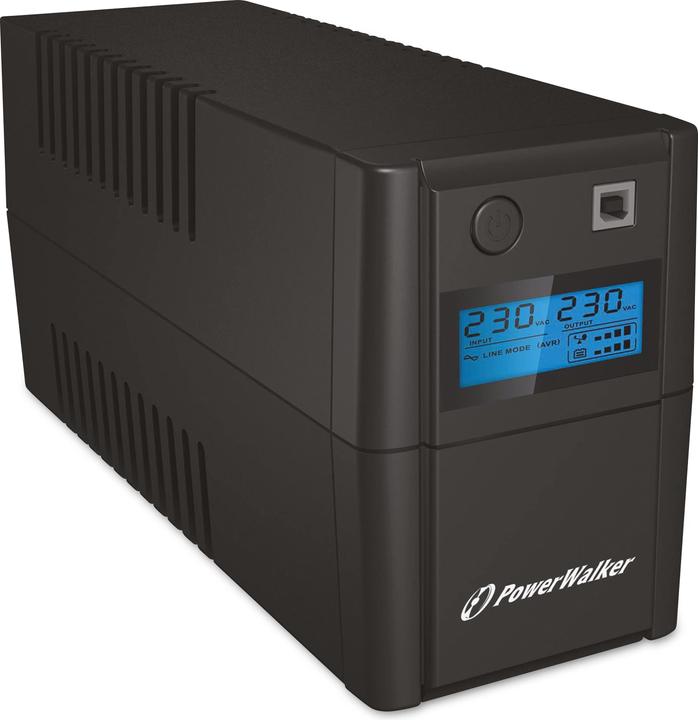Produktbild Powerwalker VI 650 SHL Schuko 650VA / 360W Line-Interactive USV Tower AVR HID LCD (650 VA, 360 W, Line-Interaktiv USV)