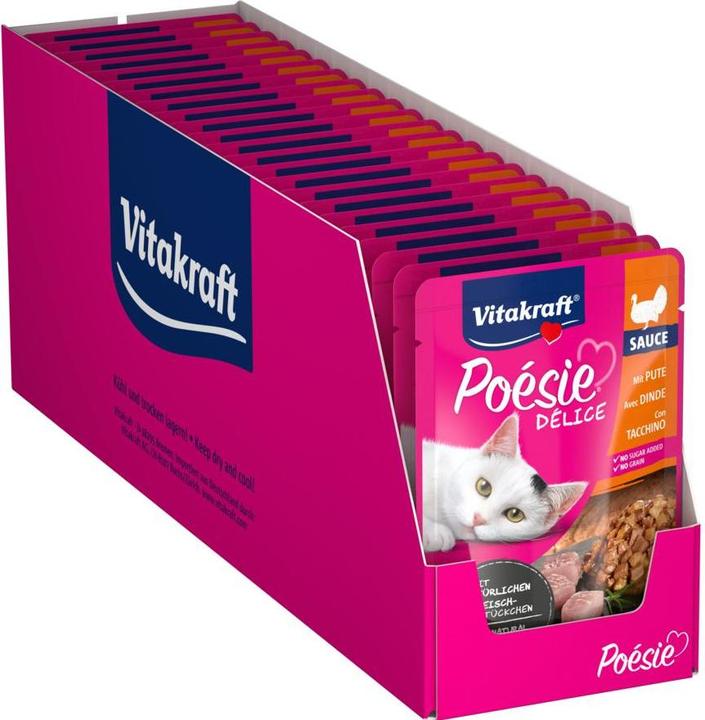 Immagine prodotto Vitakraft Salsa Poésie Déli con petto di tacchino (Adulto, 23 pz., 85 g)