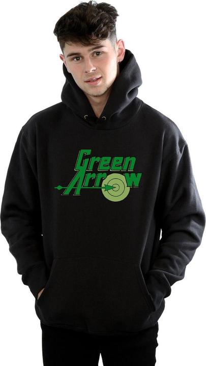 Immagine prodotto Green Arrow Text Logo Felpa con Cappuccio Uomo (L)