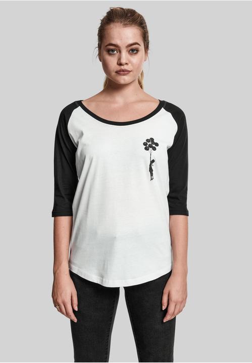 Immagine prodotto Merchcode Ladies Brandalised - Banksy's Graffiti Balloons Raglan Tee (XS)