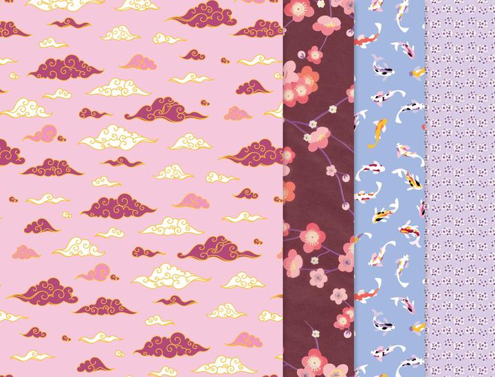 Image du produit Décopatch Mix & Patch - Voyage au Japon (20 g/m², 30 x 40 cm, 4 x)