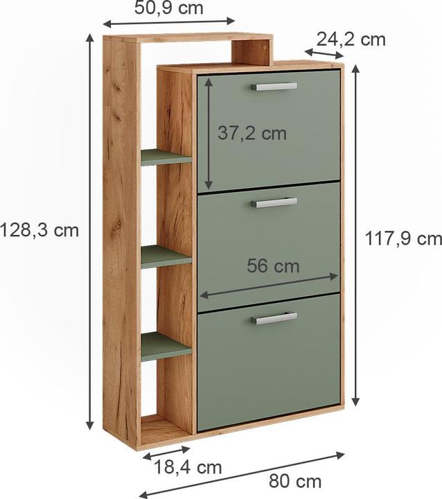 Produktbild Vichy Orlando (80 x 24.5 x 128.5 cm)