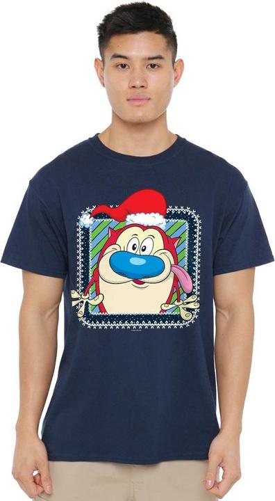 Produktbild Ren & Stimpy Festive TShirt weihnachtliches Design (4XL)