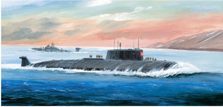 Actual product image Tamiya 1:350 Kursk Nuclear Submarine.