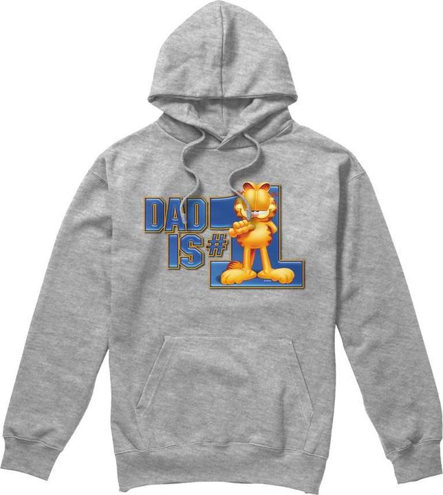 Immagine prodotto Garfield Dad Is Number One Felpa con Cappuccio Uomo (L)