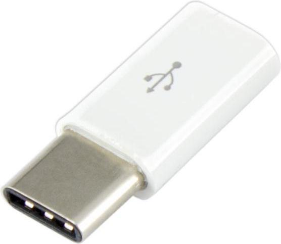 Produktbild Sbox Micro USB 2.0 F. -> TYPE C M. white AD.USB-C W (USB Typ-C, USB-A)
