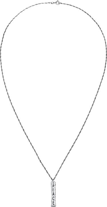 Image du produit Kuzzoi Collier Peace signe de paix chaîne figaro 925 argent (Argent sterling 925, 60 cm)