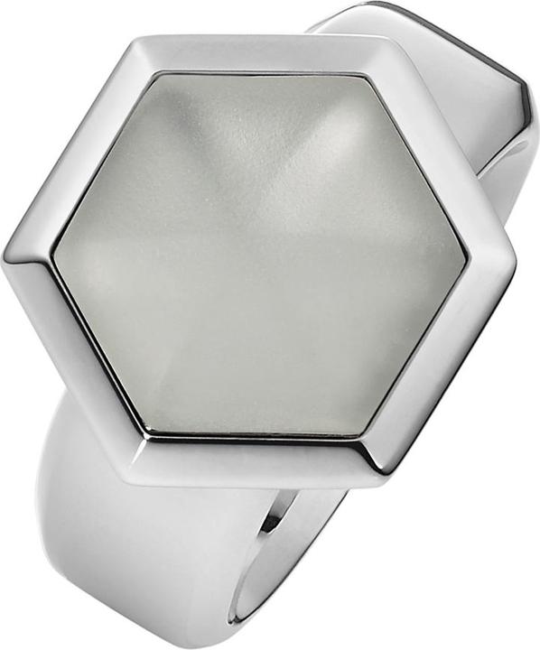 Xen Ring mit Bergkristall matt