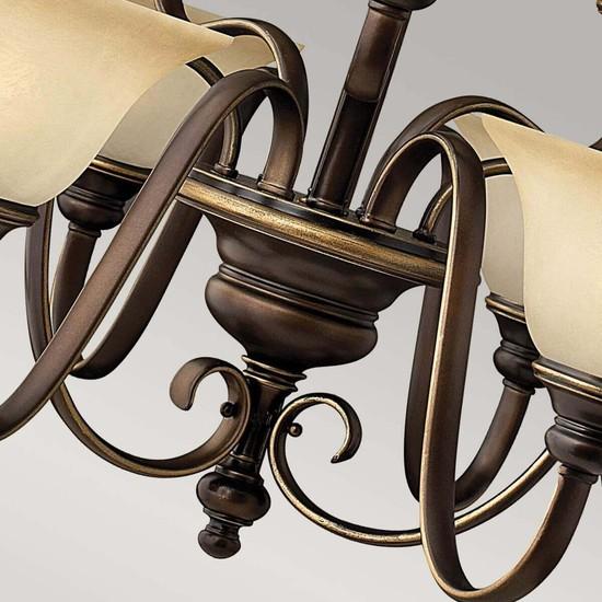 Produktbild Elstead Lighting Cello Kronleuchter E27 9-fach Antike Bronze (90.80 cm)