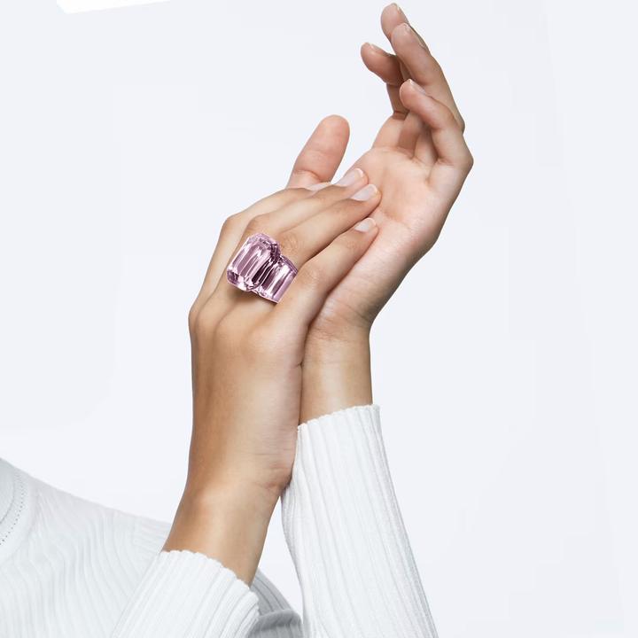 Produktbild Swarovski Lucent Cocktail Ring Oktagon Schliff Rosa (58)