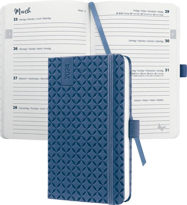 Image du produit Jolie Agenda de poche (A6, Allemand, Français, Italien, Anglais)