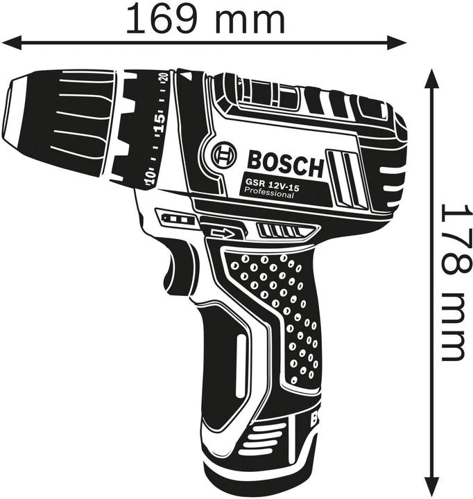 Productafbeelding Bosch Professional Gsr 12v-15 (Oplaadbare batterij)