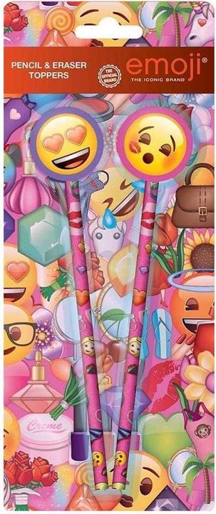 Actual product image Emoji Pencil and Topper (Pack of 2) (2 x)