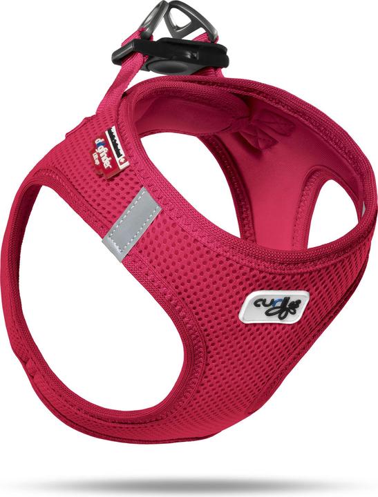 Actual product image Curli Harness Vest Air-Mesh XS, Red (XS, Dog, General)