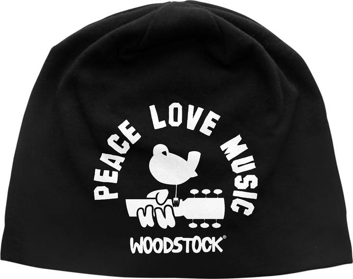 Woodstock Peace Love Music Mütze (One Size)