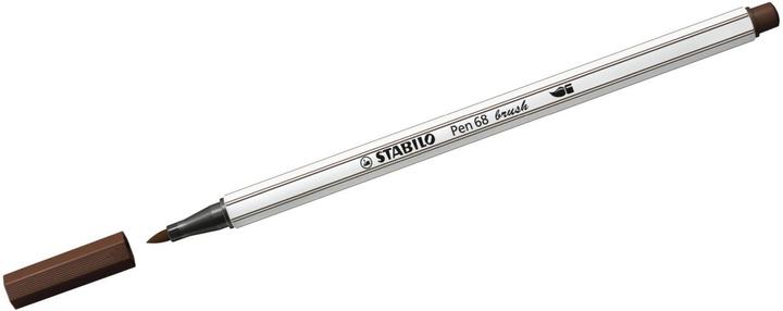 Produktbild STABILO Pen 68 brush Premium-Filzstift (Braun, 1 x)