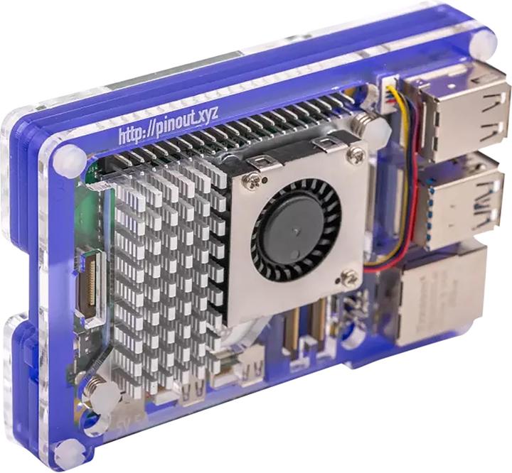 Raspberry Pi Pibow case for 5 (fan not included) - Purple