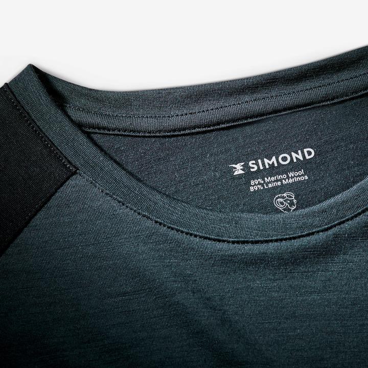 Actual product image Simond T-Shirt Herren Merinowolle - Merino Resist grau (S)