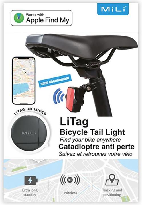 Produktbild Mili LiTag Fahrrad Rücklicht mit Tag