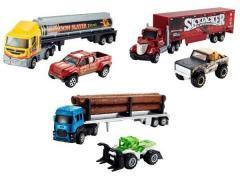 Produktbild Matchbox Super Convoy Sortiment, Sattelzug mit abnehmbaren Sattelschlepper, ein zusätzliches Fahrzeu
