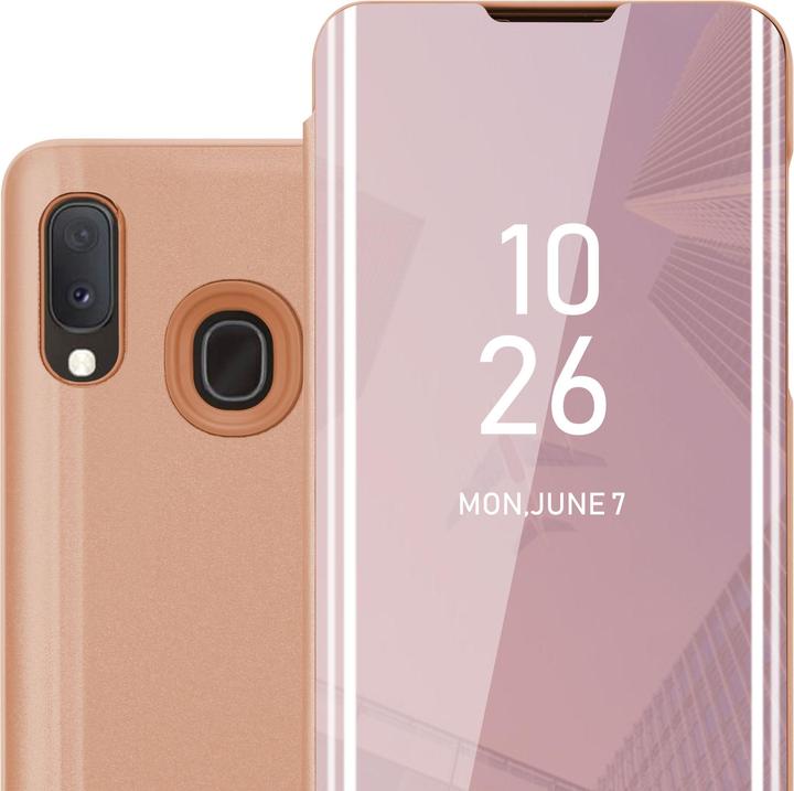 Actual product image Cadorabo Book Smart View Mirror Cover (Samsung Galaxy A20e, Samsung Galaxy A10e)