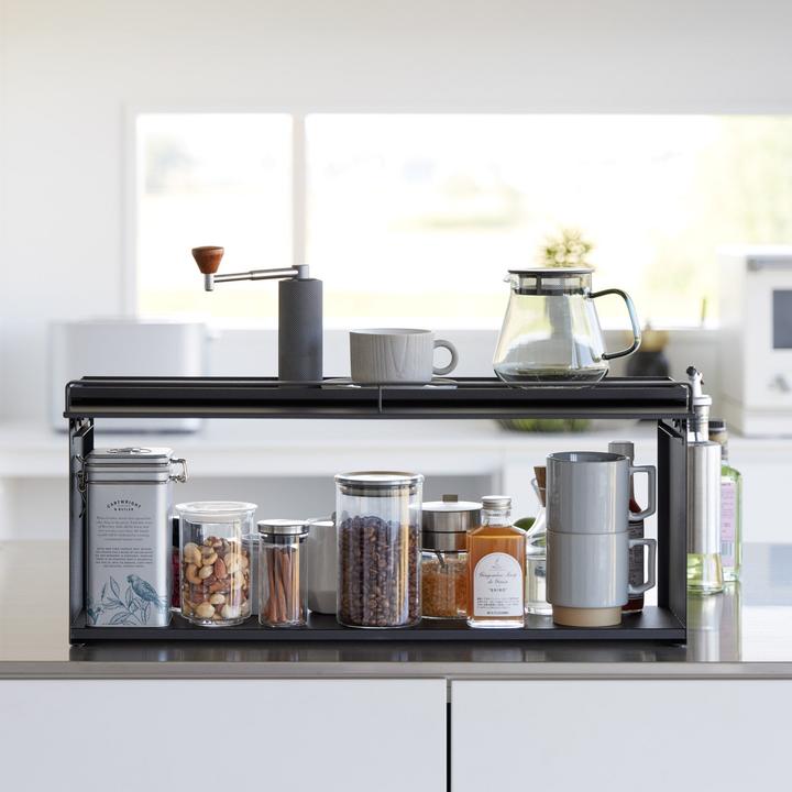 Actual product image Yamazaki Semi-enclosed storage box for the TOWER kitchen unit