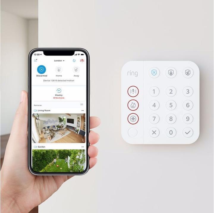 Image du produit Ring Kit Alarm (Gen 2) + caméra intérieure