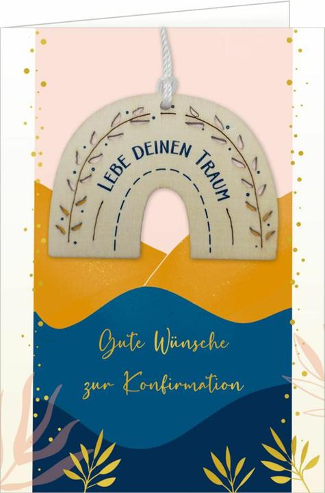 Actual product image Greeting card-Good.wishes.Confirmation-Rain (4 pcs.)