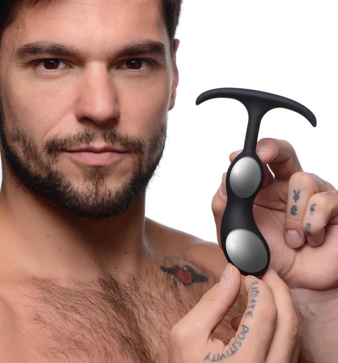 Actual product image Heavy Hitters Premium Silicone Weighted Prostate Plug - Small