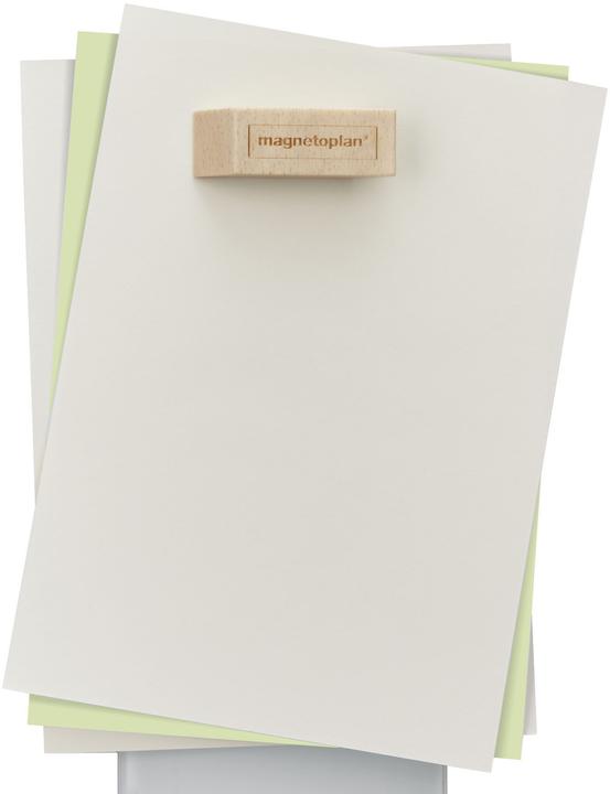 Image du produit kaiserkraft Plots magnétiques en bois design, lot de 4, L x l x h 60 x 20 x 13 mm, brun (4 x)